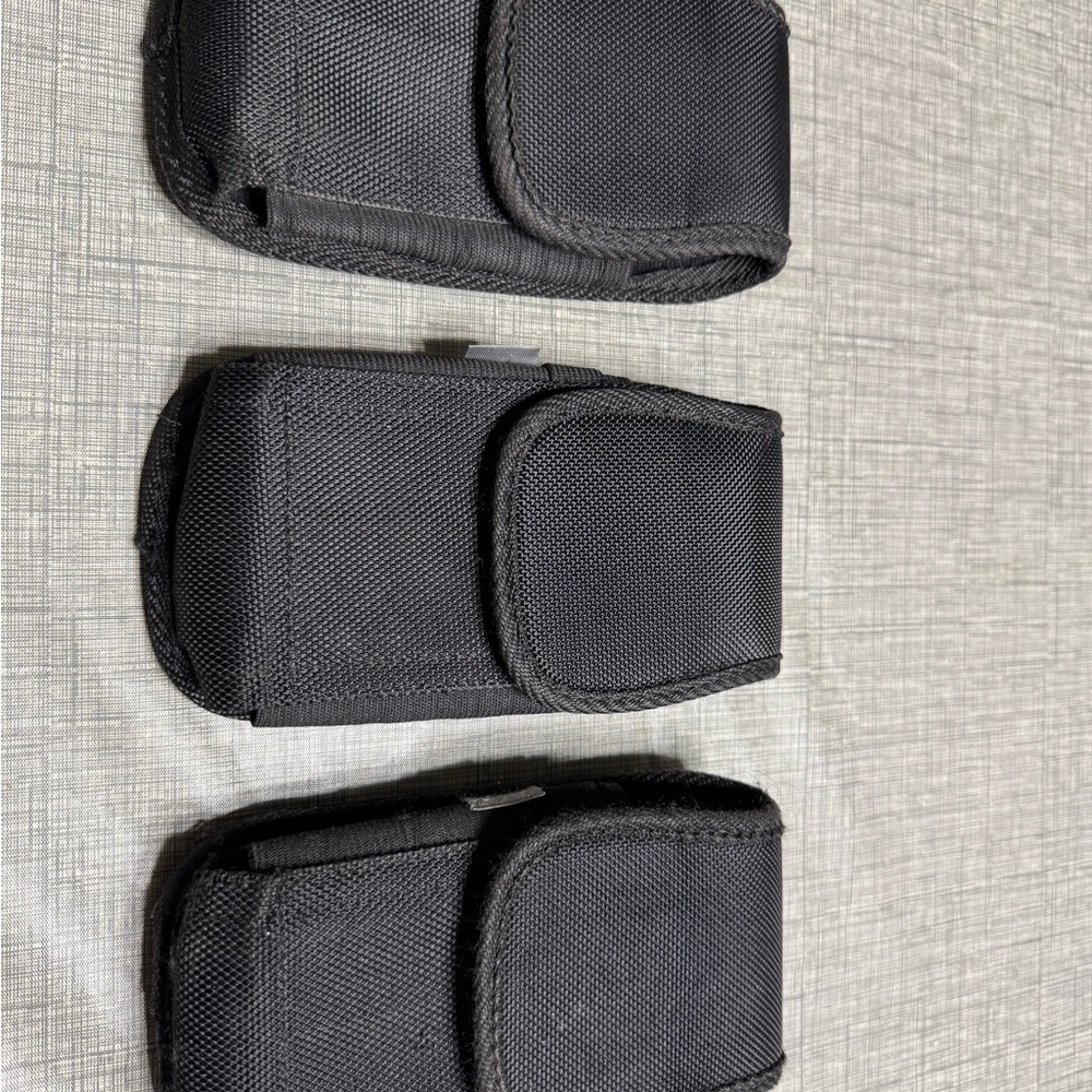 Black Agoz; Cobra scanner belt holsters; Set of three(3)